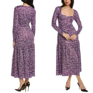 Anthropologie Hutch Chase Dress in Purple Size Medium NWT